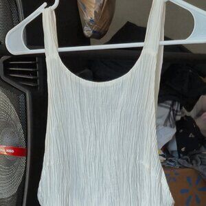 Zara Strappy White Flowy Maxie Dress